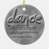 Dance Definition Keramik Ornament (Hinten)