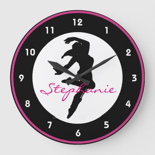 Dance Design Wall Clock Große Wanduhr (Vorderseite)