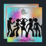 Dance Disco Birthday Party - Psychodelikte Einladu Einladung<br><div class="desc">Disco Retro Geburtstagsparty Einladung 70er,  Musik,  Disco,  Disco Ball,  Disco Geburtstagsparty,  Retro,  Geburtstag,  Party,  Nacht,  Spaß,  Ansammlungen,  Tanz,  Ball,  populär,  modern,  Bachelorette,  Club,  Eröffnung,  alle,  Party,  Business,  rett,  Datum,  50.,  18.,  21.,  30.,  40.,  60.,  schwarz,  rot,  korporativ,  süß</div>