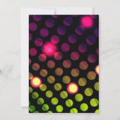 Dance Disco Geburtstagsfeier Einladung (Rückseite)