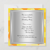 Dance Disco Geburtstagsparty Einladung (Rückseite)