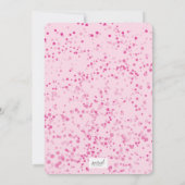 Dance Diskothek Ball Retro Geburtstag Pink Schwarz Einladung (Rückseite)