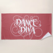 Dance Diva Beach Handtuch (Vorderseite)