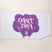 Dance Diva Beach Towel Strandtuch (Vorderseite)