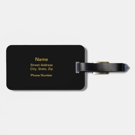 Dance Diva Gepäckanhänger (Rückseite horizontal)