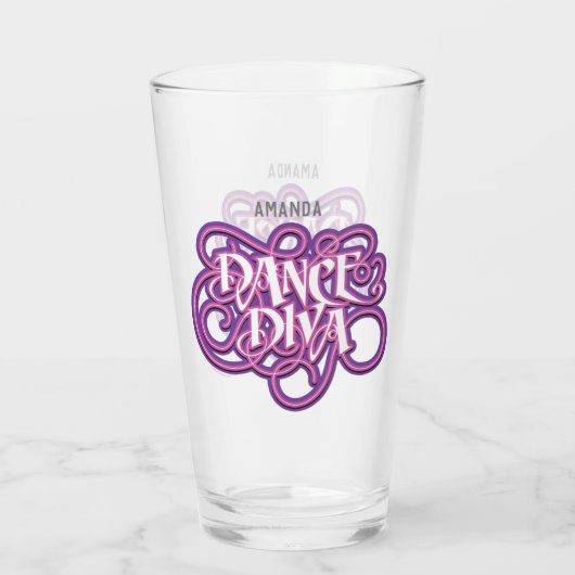 Dance Diva Glas (Rückseite)