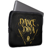 Dance Diva (Gold) Laptopschutzhülle (Vorne Rechts)