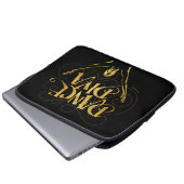 Dance Diva (Gold) Laptopschutzhülle (Vorne Knopf)