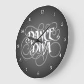 Dance Diva Große Wanduhr (Winkel)