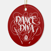 Dance Diva Keramik Ornament (Links)