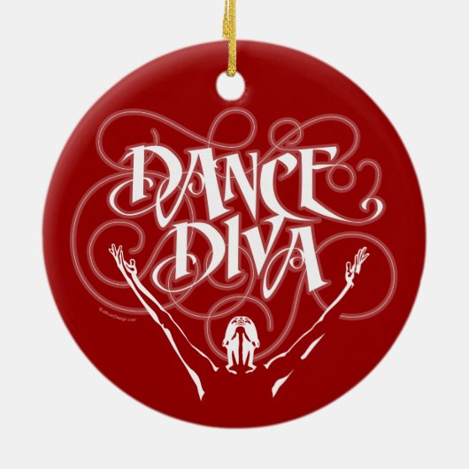 Dance Diva Keramik Ornament (Hinten)
