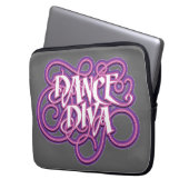Dance Diva Laptop Sleeve (Vorderseite Links)