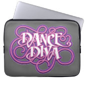 Dance Diva Laptop Sleeve (Vorderseite)