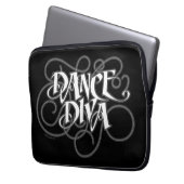 Dance Diva Laptopschutzhülle (Vorderseite Links)