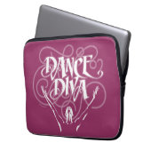 Dance Diva Laptopschutzhülle (Vorderseite Links)