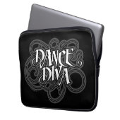 Dance Diva Laptopschutzhülle (Vorderseite Links)