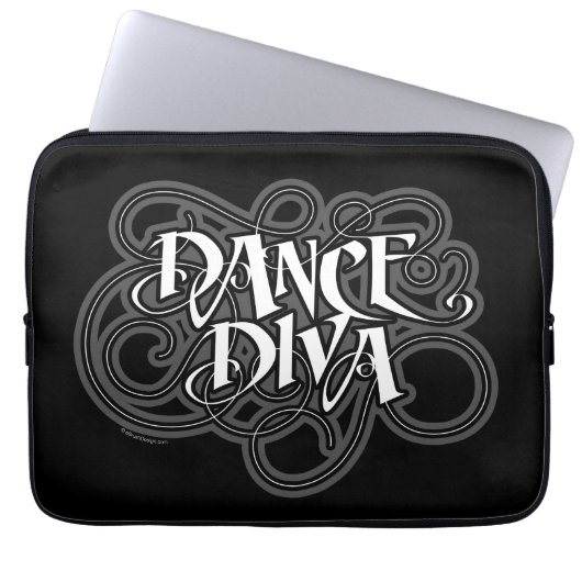 Dance Diva Laptopschutzhülle (Vorderseite)