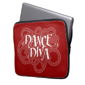 Dance Diva Laptopschutzhülle (Vorderseite Links)