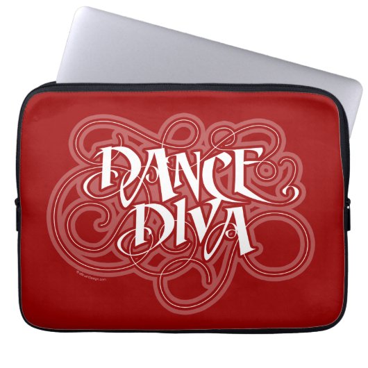 Dance Diva Laptopschutzhülle (Vorderseite)