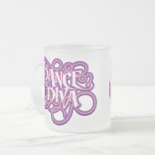 Dance Diva Mattiert Glass Coffee Tasse (Vorderseite Links)