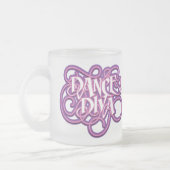 Dance Diva Mattiert Glass Coffee Tasse (Links)