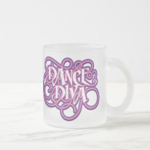 Dance Diva Mattiert Glass Coffee Tasse