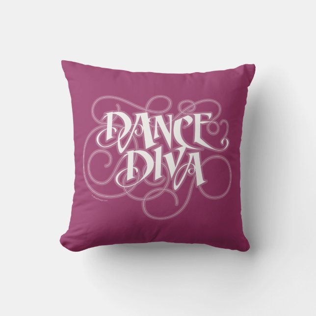 Dance Diva Throw Kissen (Vorderseite)