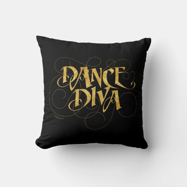 Dance Diva Throw Kissen (Vorderseite)