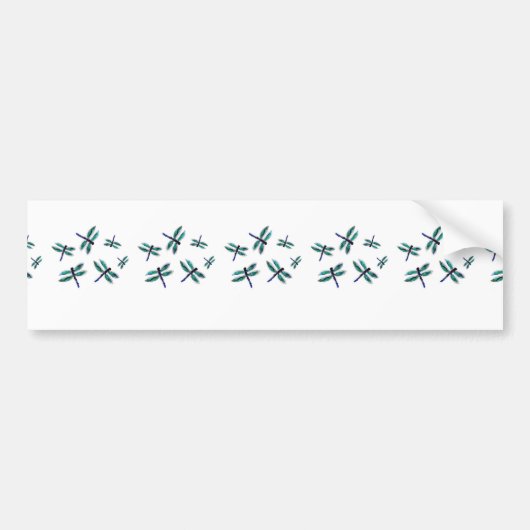 Dance Dragonfly Art Autoaufkleber (Vorne)