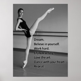 Dance Dream Geschenk für Tänzer Poster