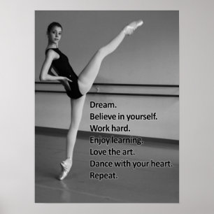Dance Dream Geschenk für Tänzer Poster