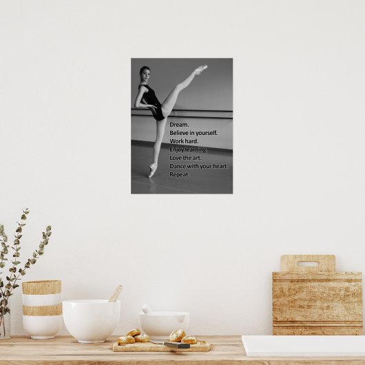 Dance Dream Geschenk für Tänzer Poster (Küche)