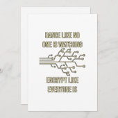 Dance Encrypt Programmierung Feiertagskarte (Vorne/Hinten)