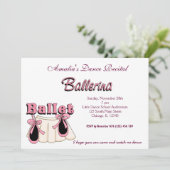 Dance-Erwägung Einladung (Stehend Vorderseite)