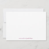 Dance-Erwägung Einladung (Rückseite)