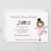 Dance-Erwägung Einladung (Vorderseite)