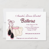 Dance-Erwägung Einladung (Vorderseite)
