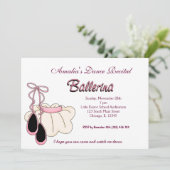 Dance-Erwägung Einladung (Stehend Vorderseite)