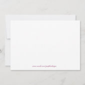 Dance-Erwägung Einladung (Rückseite)