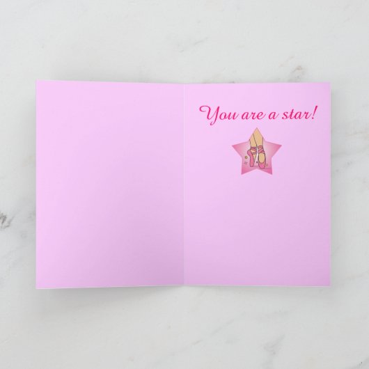 Dance Erwägung Herzlichen Glückwunsch Karte (Innenseite)