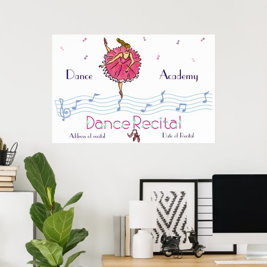Dance Erwägung Pink Ballerina Poster (Heimbüro)