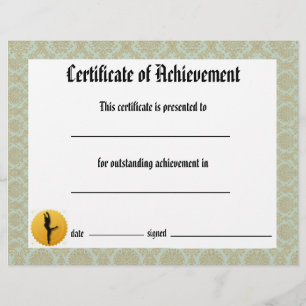 Dance Erwägungsgrund Certificate of Achievement -