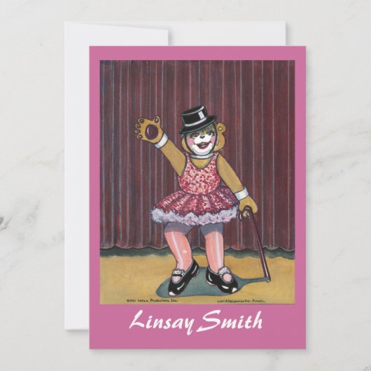 Dance Erwägungsgrund Einladung (Vorderseite)