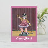 Dance Erwägungsgrund Einladung (Stehend Vorderseite)