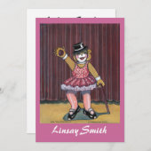 Dance Erwägungsgrund Einladung (Vorne/Hinten)