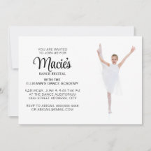 Dance Erwägungsgrund Foto Einladung