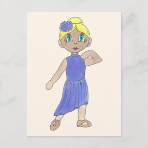 Dance Erwägungsgrund Lila Kostüm Moderner Lyrical Postkarte
