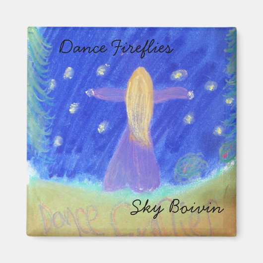 Dance Fireflies Magnet von Sky Boivin (Vorne)
