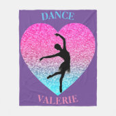 Dance Fleece Blanket mit Personalisiertem Namen (Vorderseite)