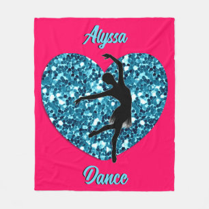 Dance Fleece Blanket mit Personalisiertem Namen